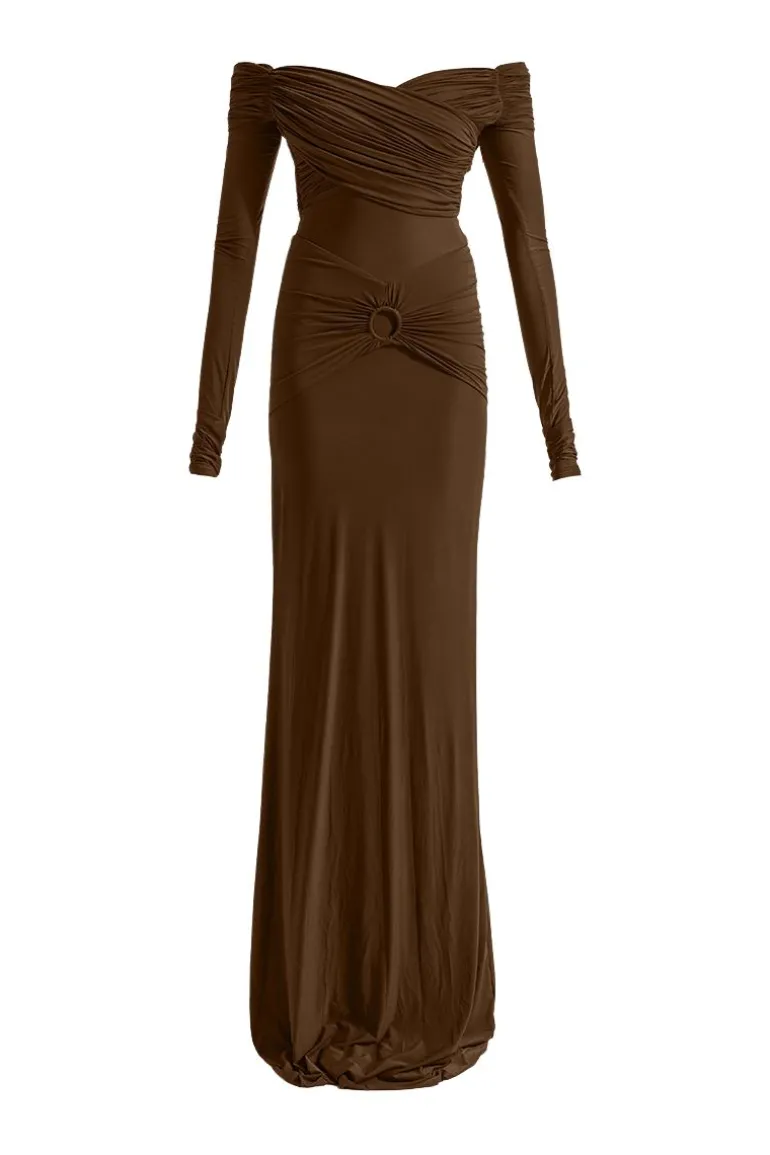 Dresses<CULT MIA RUTH MAXI DRESS Brown