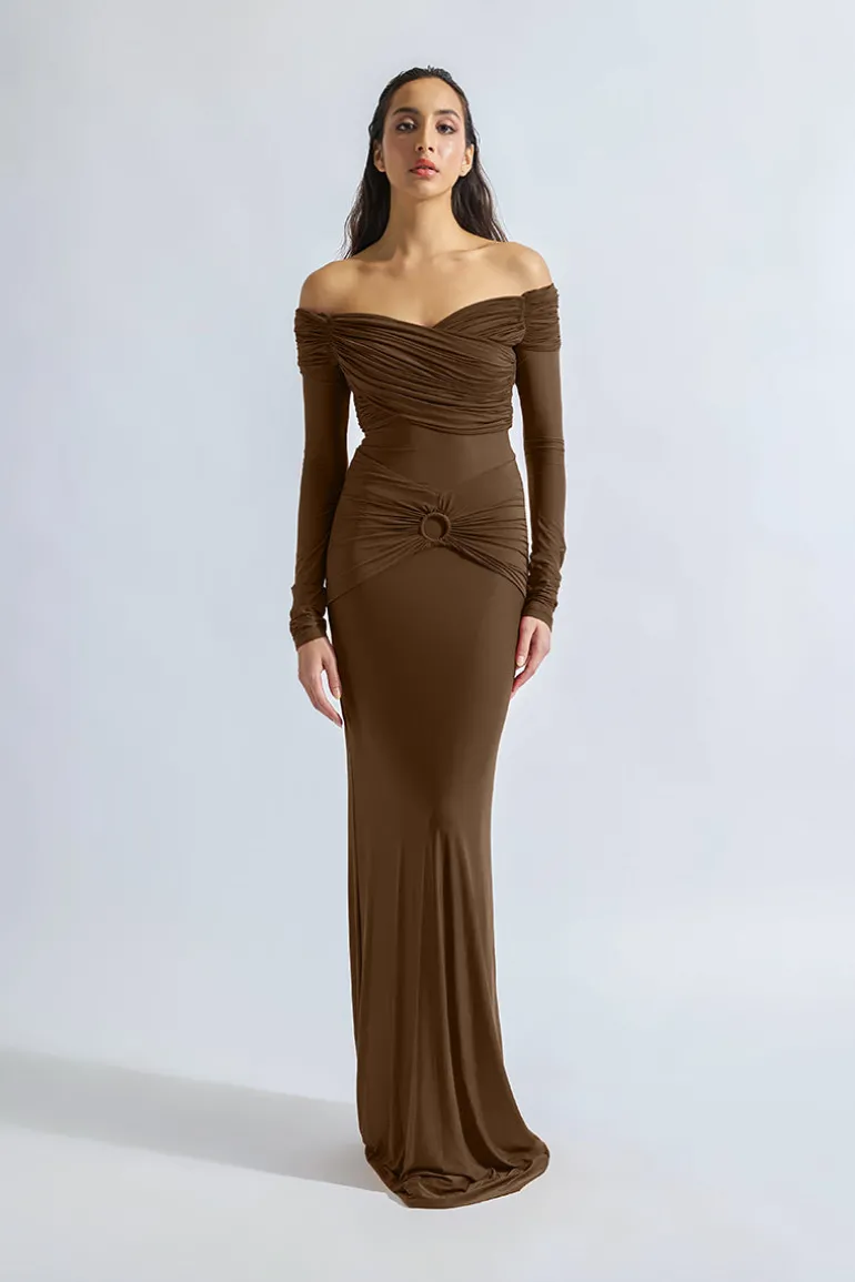 Dresses<CULT MIA RUTH MAXI DRESS Brown