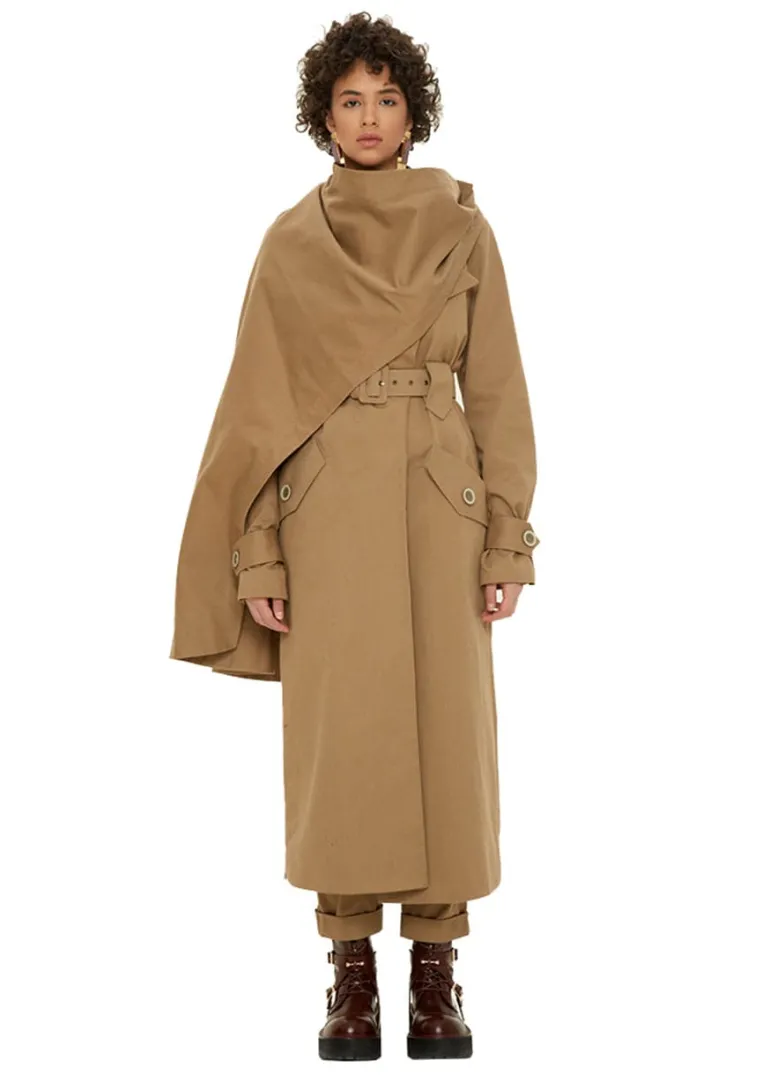 Coats<CULT MIA SAFARI TRENCH COAT Brown
