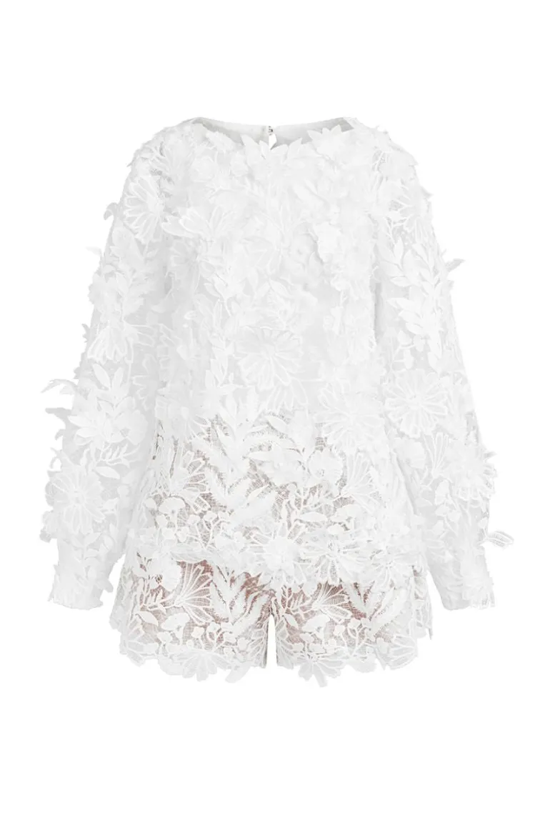 Outfit Sets<CULT MIA SALADA EMBROIDERED LACE OUTFIT SET White