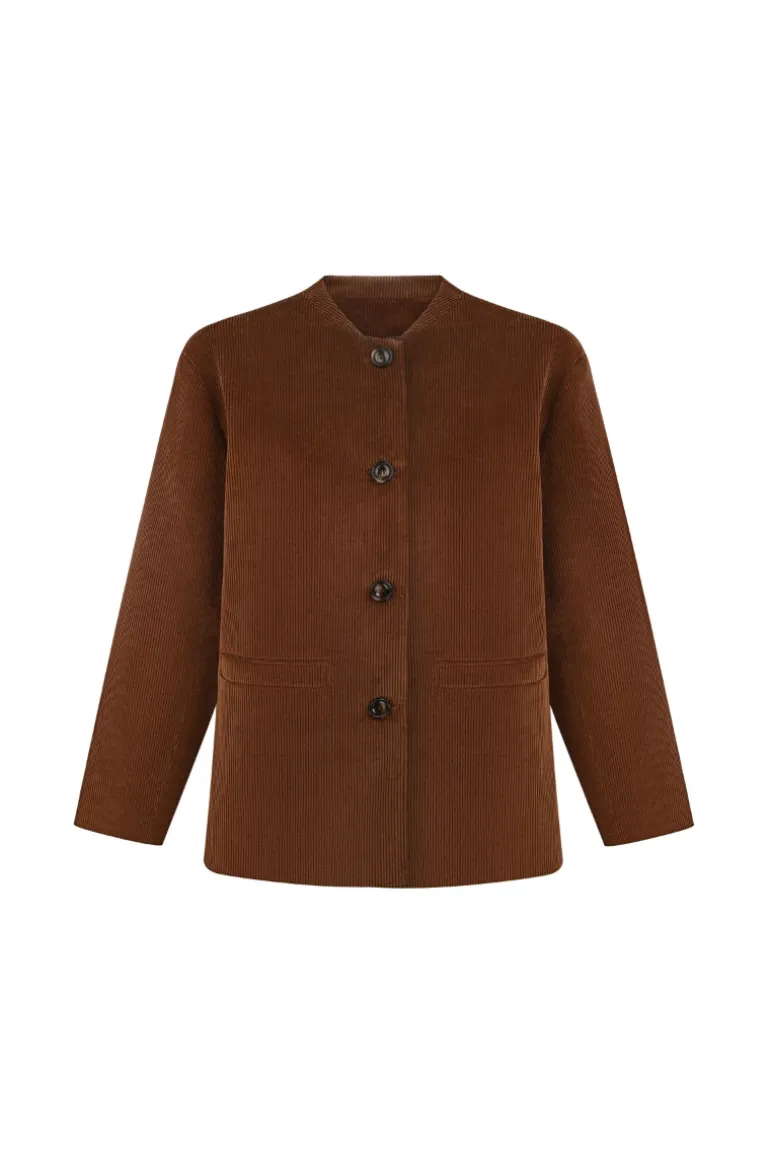 Jackets<CULT MIA SANDRYK JACKET IN Brown