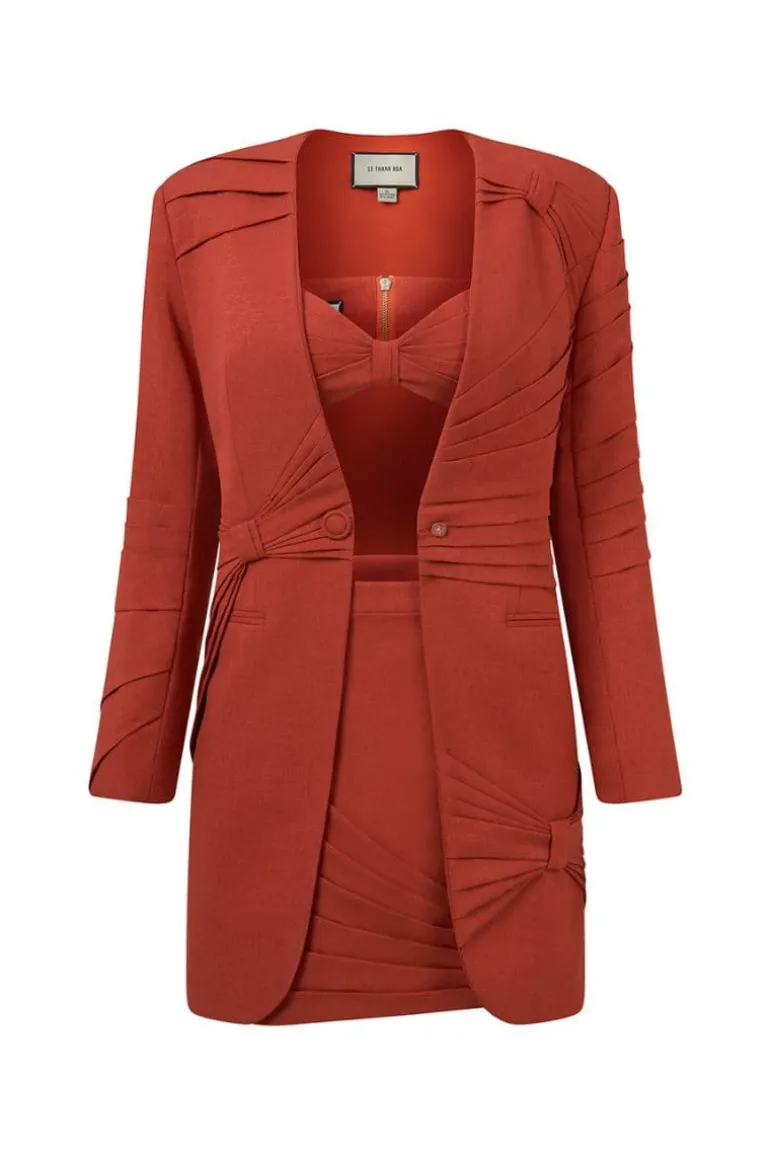 Outfit Sets<CULT MIA SARAH SUIT SET Dark Orange