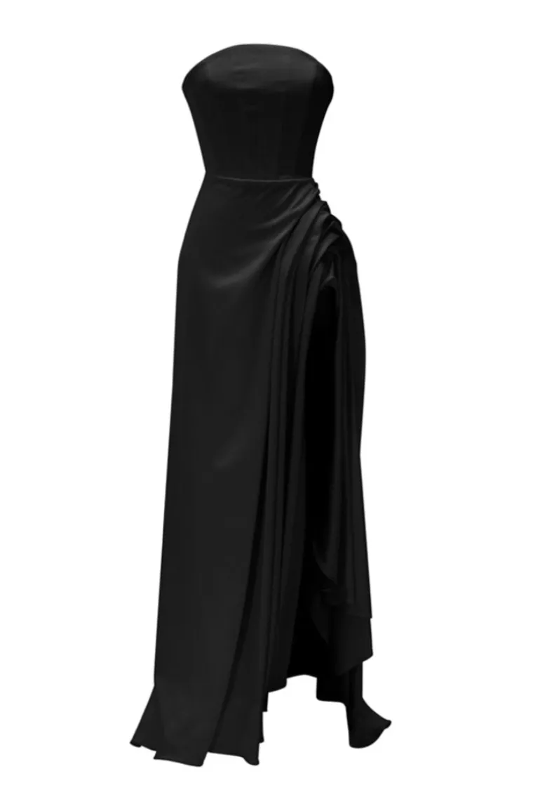 Dresses | Gowns<CULT MIA SCULPTURAL CORSET GOWN IN Black