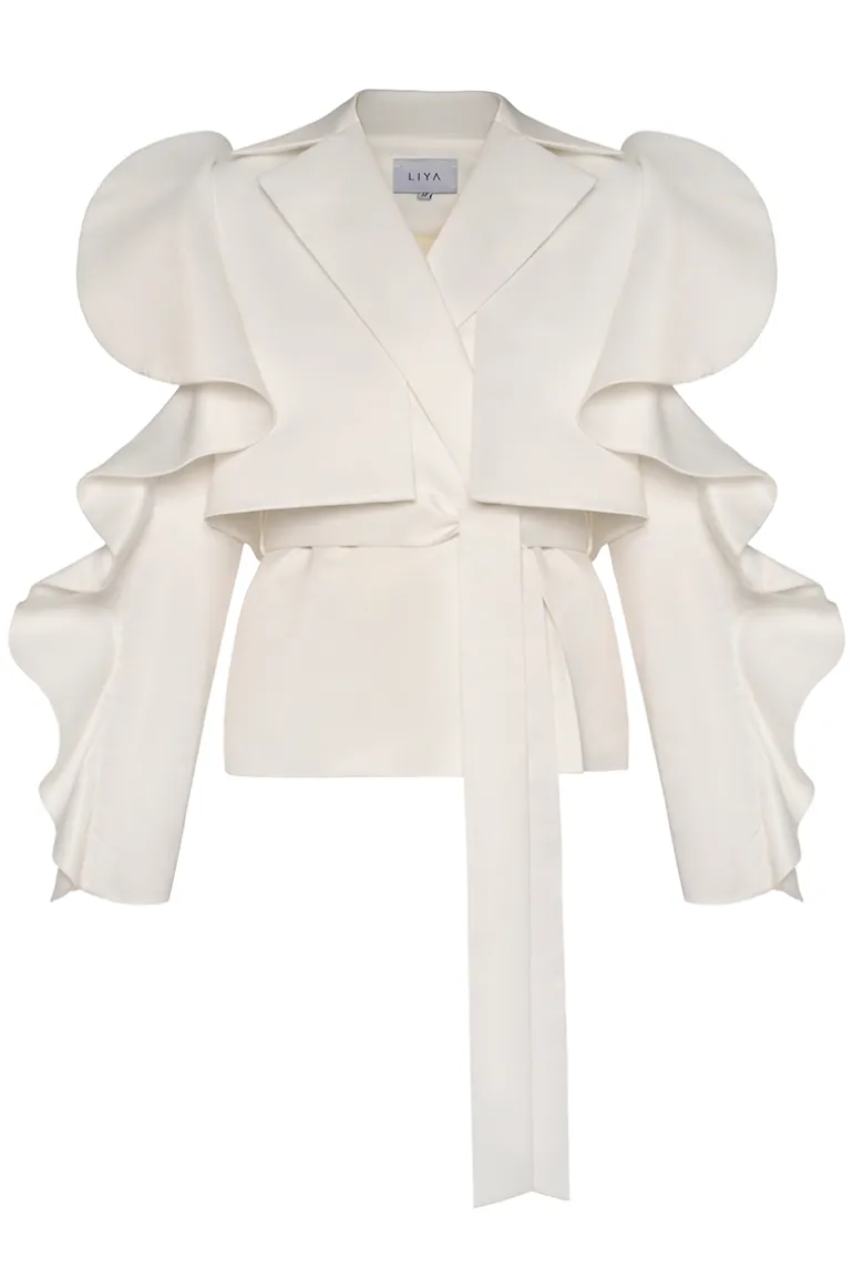 Jackets<CULT MIA SEASIDE BREEZE JACKET White
