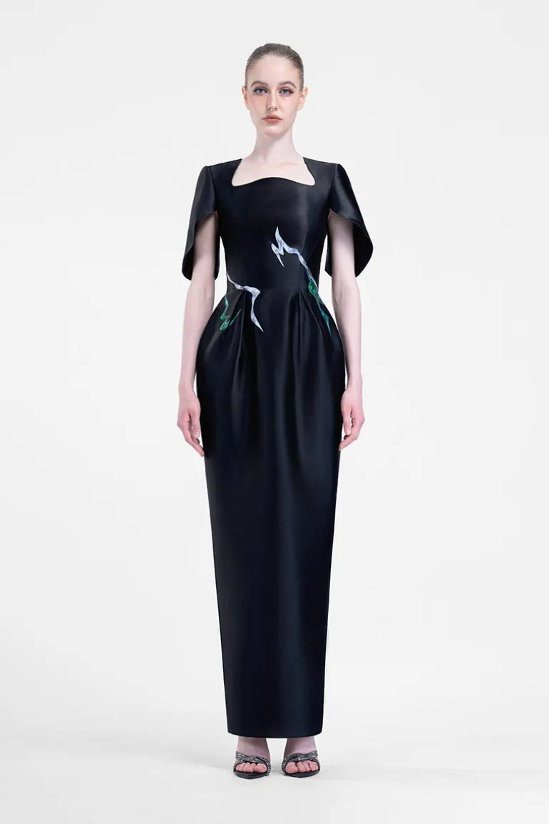 Dresses | Gowns<CULT MIA SECRET BLOOM GOWN Black