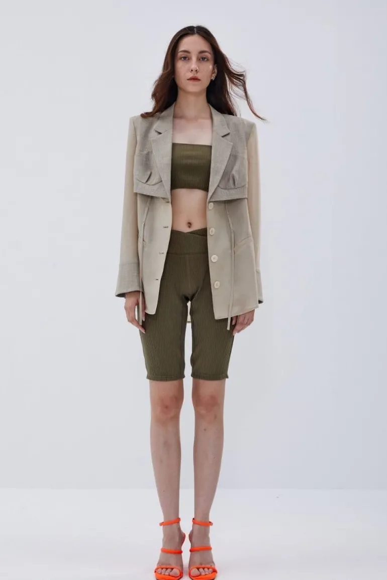 Jackets<CULT MIA SEMI TRANSPARENT JACKET Beige