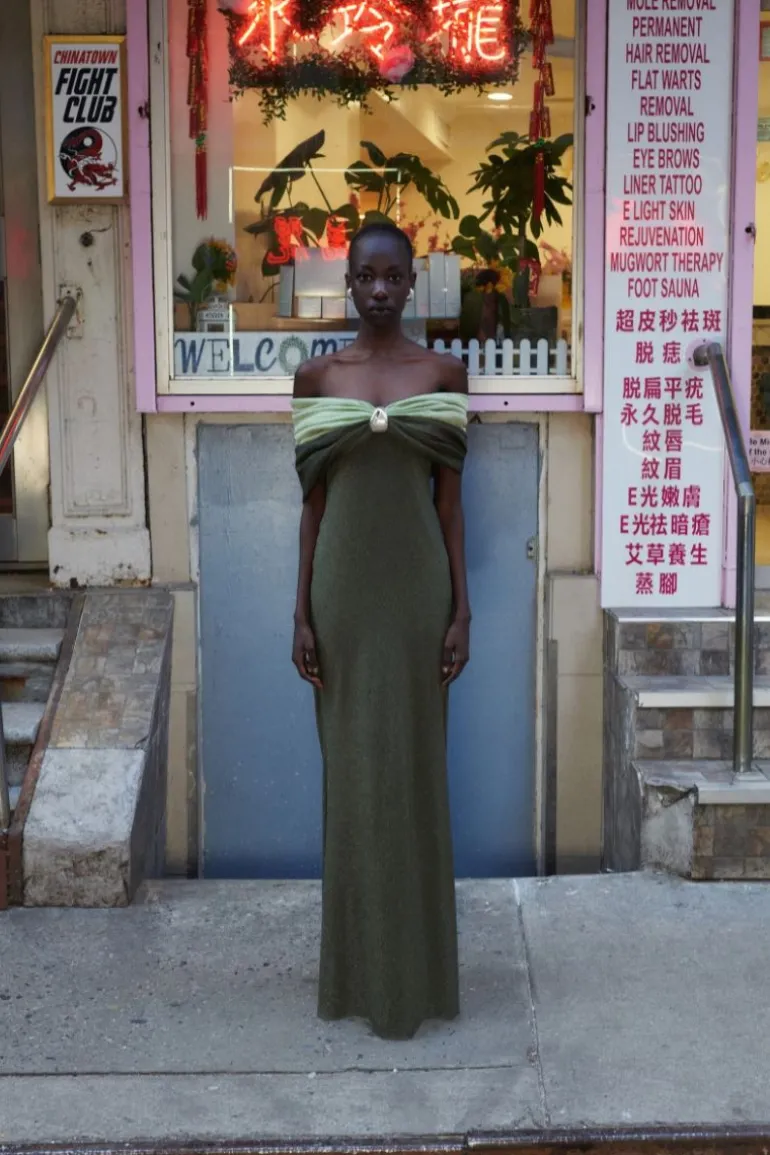 Dresses<CULT MIA SENDAI DRESS IN Olives