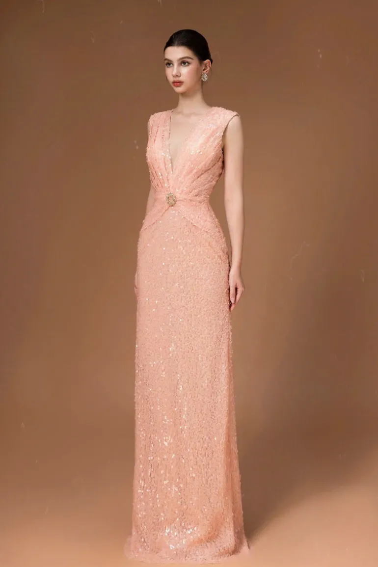Dresses | Midi Dresses<CULT MIA SEQUIN LONG DRESS IN PINK Black