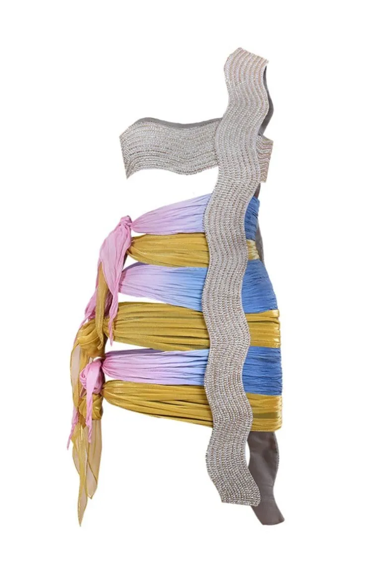 Dresses | Mini Dresses<CULT MIA SEQUIN TIE-UP MINI DRESS Multicolor