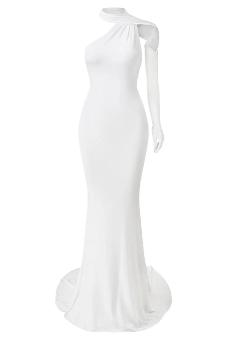 Dresses<CULT MIA SERENA MERMAID MAXI DRESS White