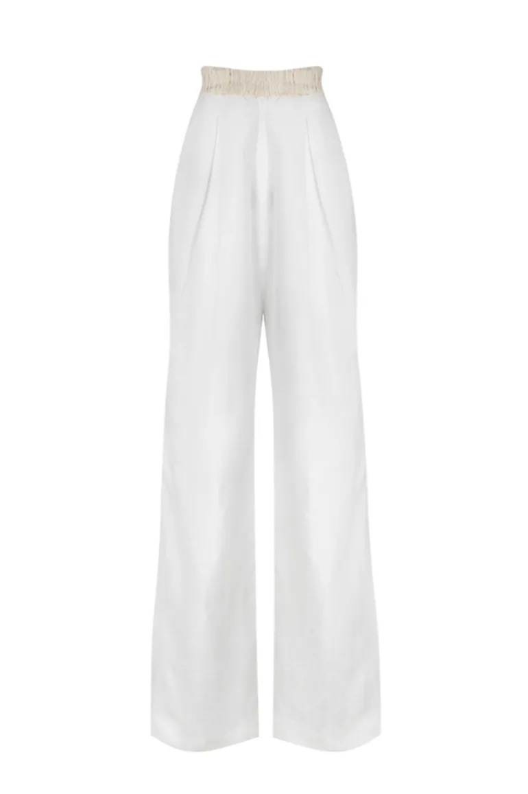 Pants<CULT MIA SERENO PANTS White & Natural