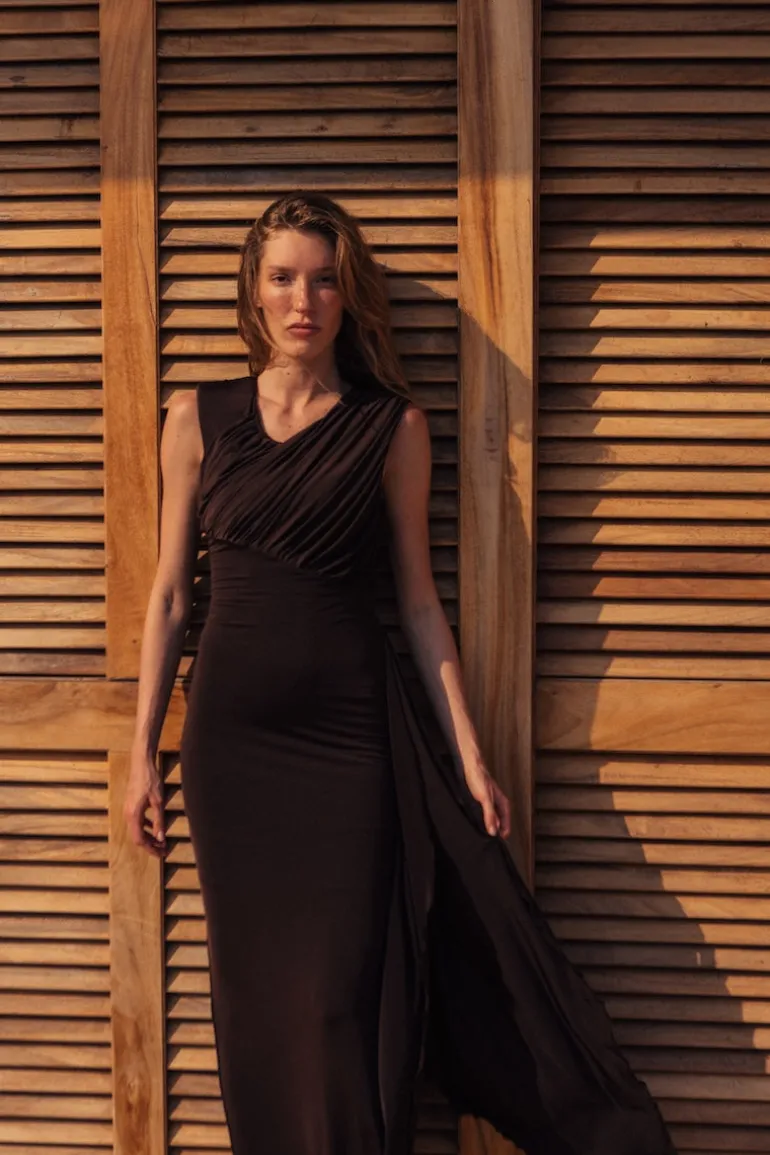 Dresses<CULT MIA SETAS MAXI DRESS Brown