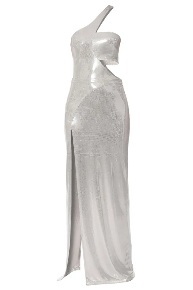 Dresses<CULT MIA SHEYLA GLOW MAXI DRESS Silver