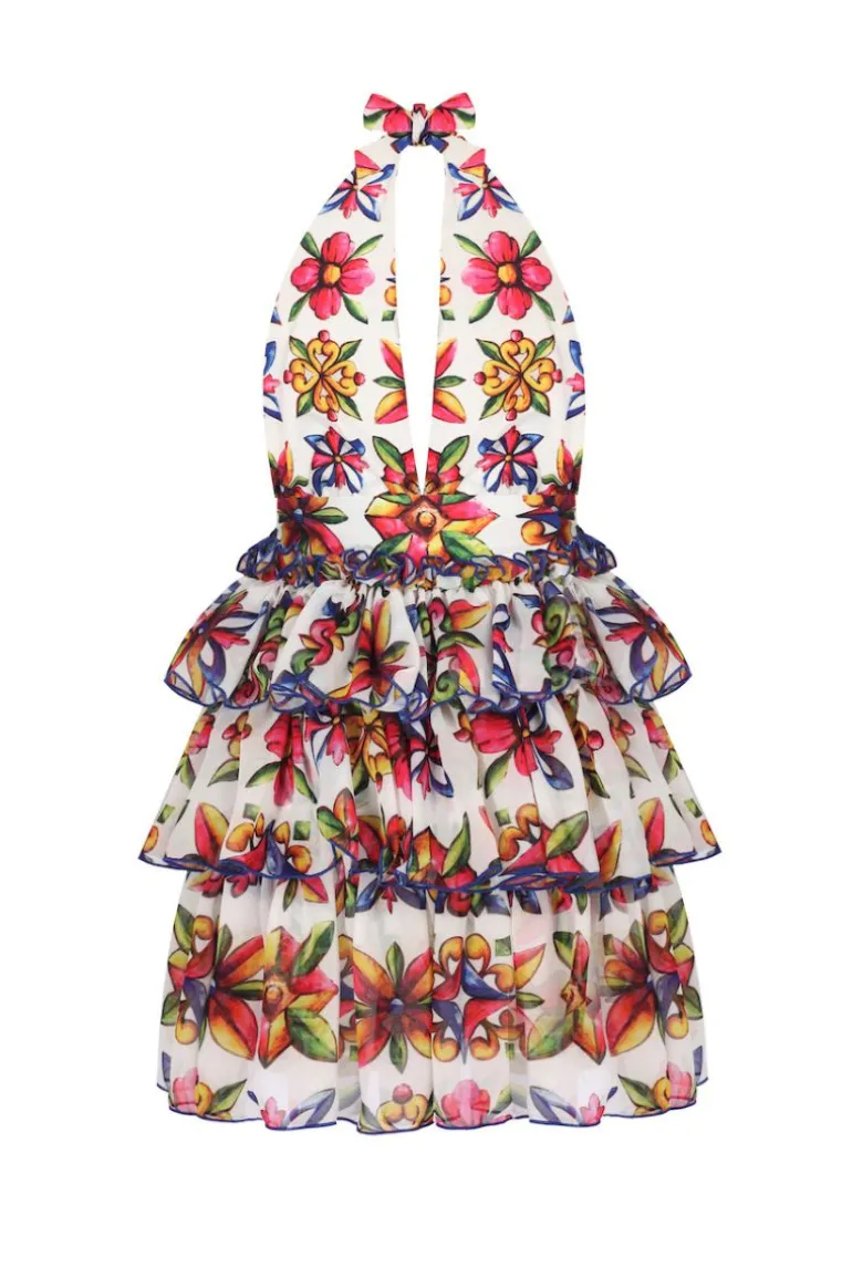 Dresses | Mini Dresses<CULT MIA SICILIA BELLANO RUFFLE MINI DRESS Multicolor