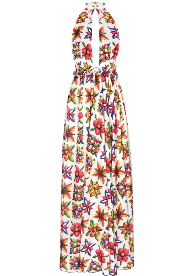 Dresses<CULT MIA SICILIA HALTERNECK MAXI DRESS Multicolor