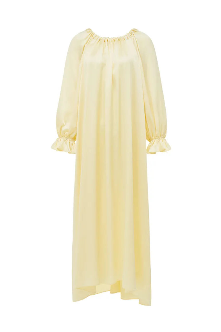 Sleep & Loungewear<CULT MIA SILK CUSTOM GOWN ROBE IN Brown