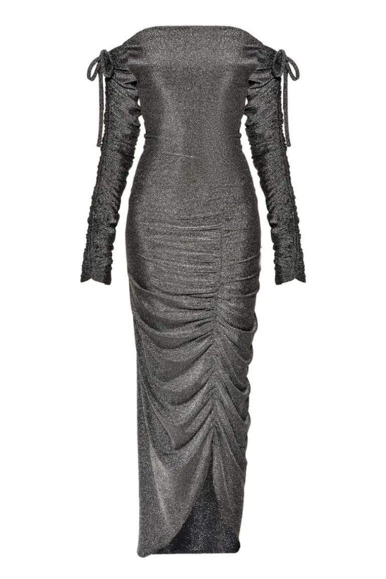 Dresses<CULT MIA SPARKLY MAXI DRESS Silver