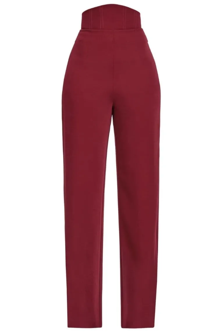 Pants<CULT MIA SITA CORSET PLUM PANTS