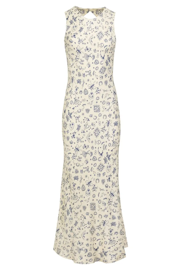 Dresses<CULT MIA SLEEVELESS DRESS IN PRINT Ballerina Butter