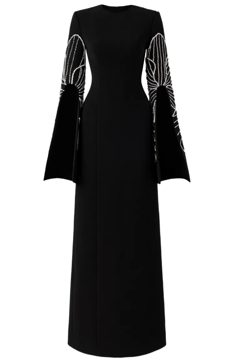 Dresses | Midi Dresses<CULT MIA SLIT-SLEEVE BODYCON DRESS Black