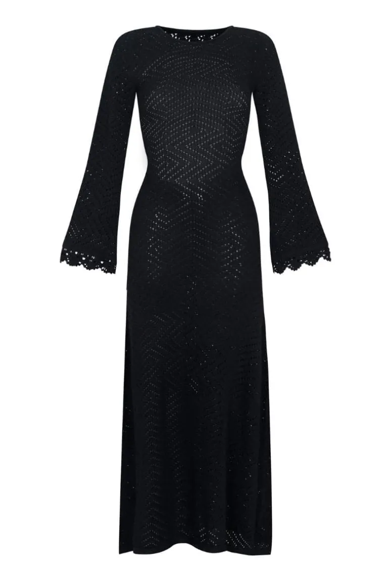 Dresses<CULT MIA SOL BACKLESS MAXI DRESS Black