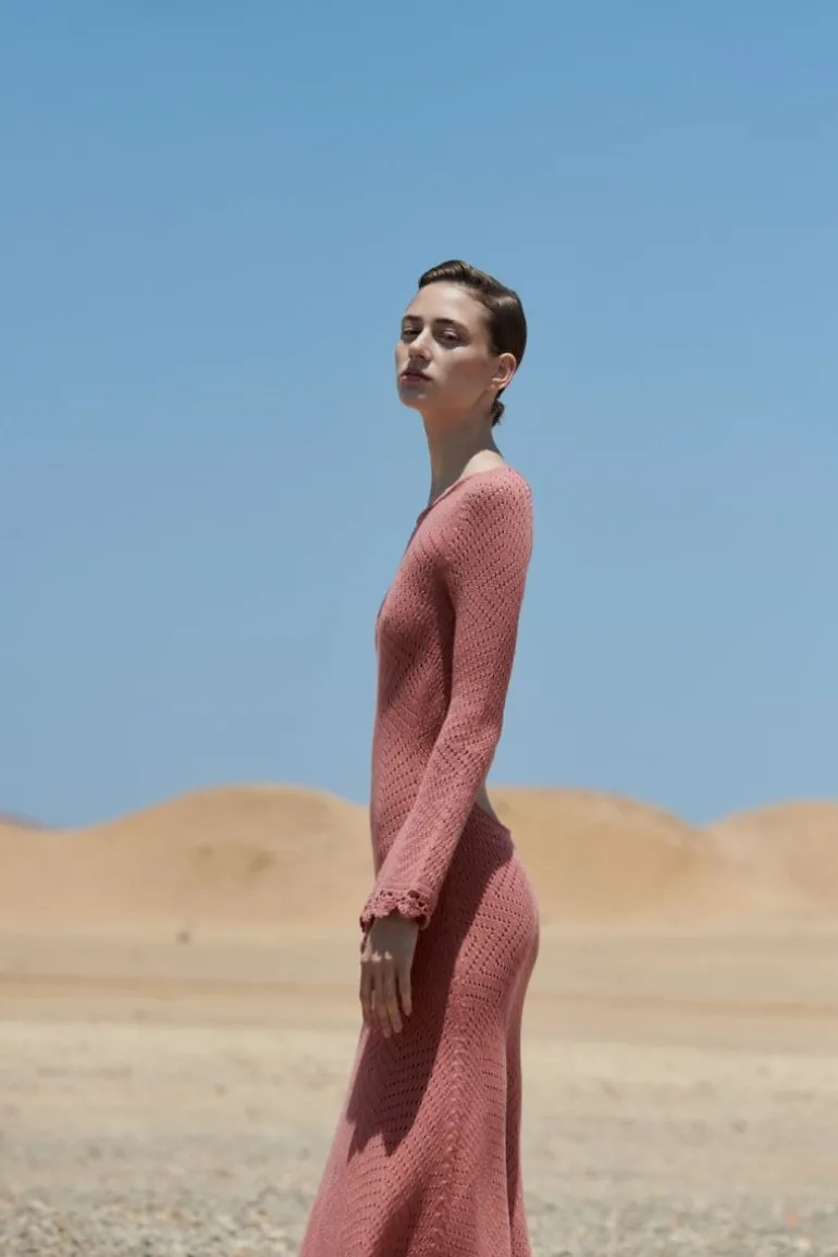 Dresses<CULT MIA SOL BACKLESS MAXI DRESS Salmon
