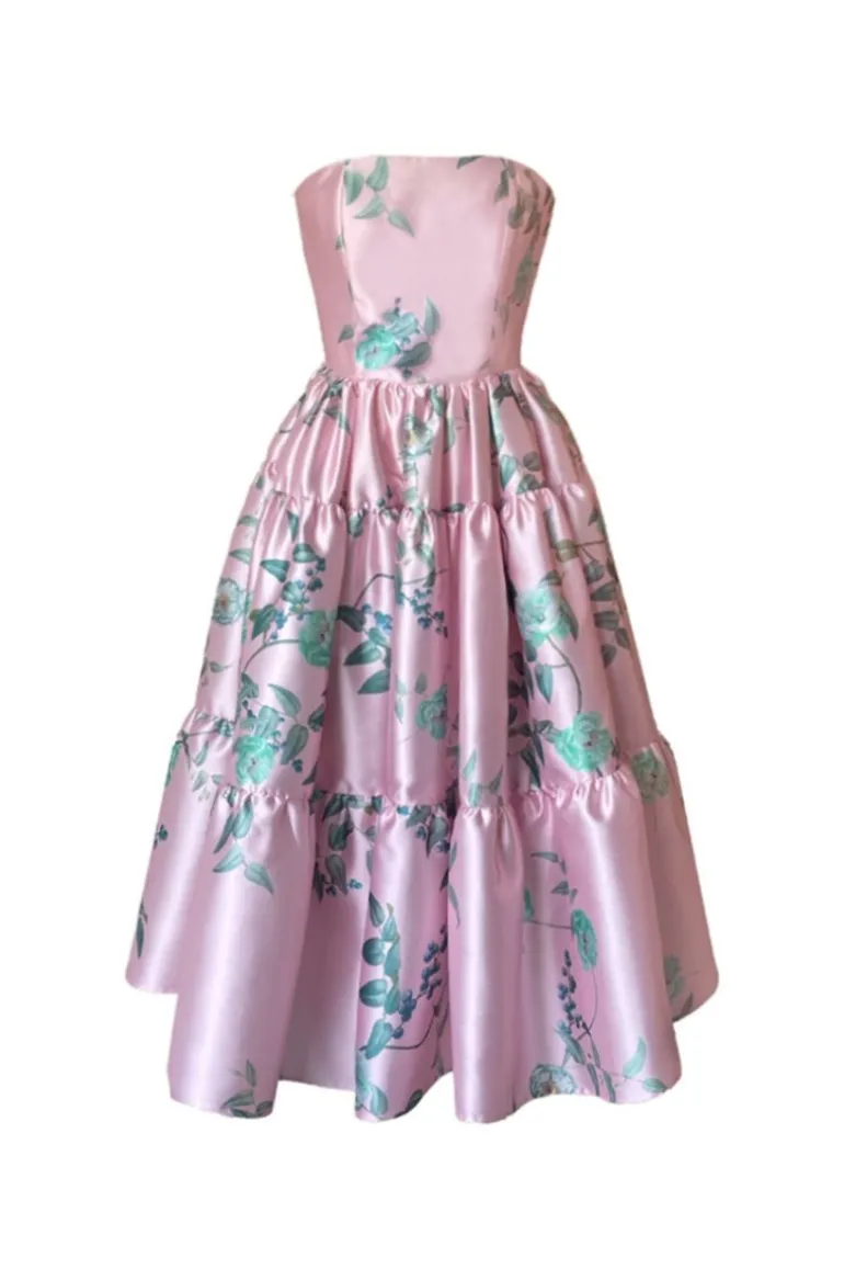 Dresses | Midi Dresses<CULT MIA SOLARES PEONY LONG MIDI DRESS Pink Flower