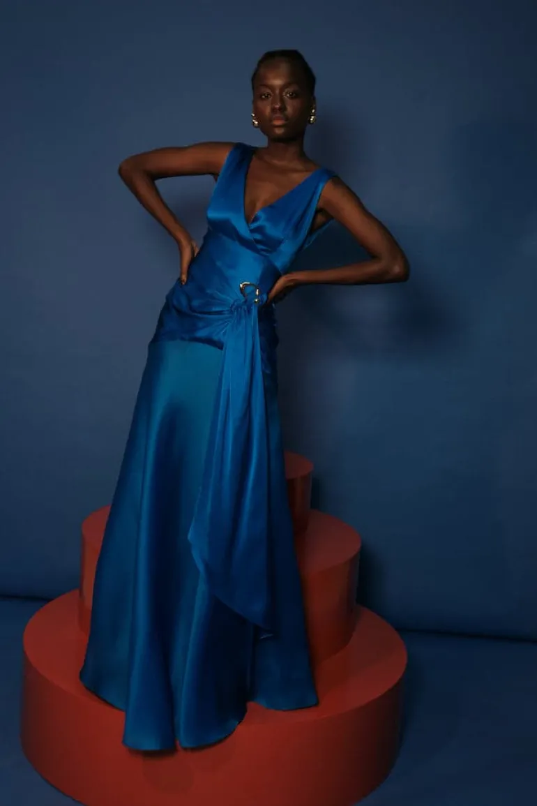 Dresses<CULT MIA SONATA ROYAL MAXI DRESS Blue