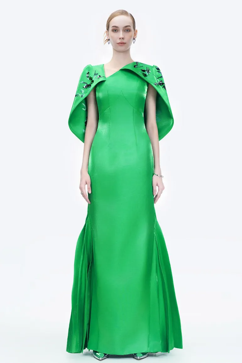 Dresses | Gowns<CULT MIA SONG OF FREEDOM GOWN IN GREEN Shamrock Green