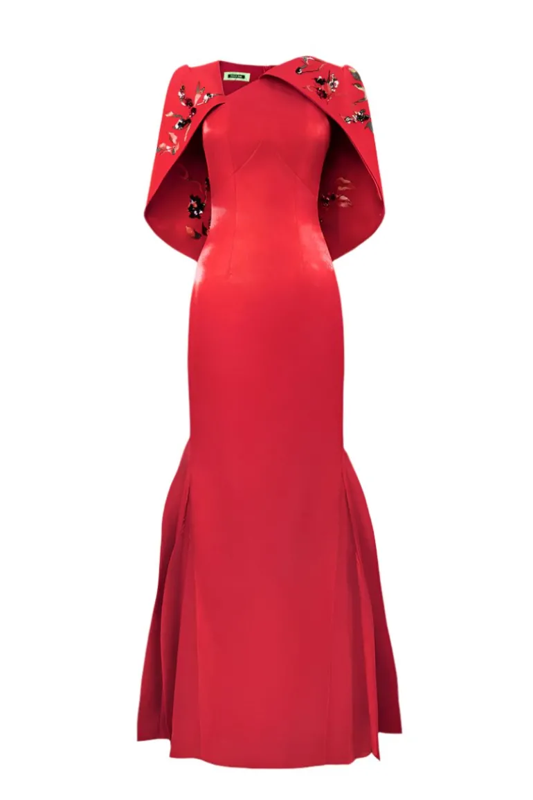 Dresses | Gowns<CULT MIA SONG OF FREEDOM GOWN IN RED Scarlet Red