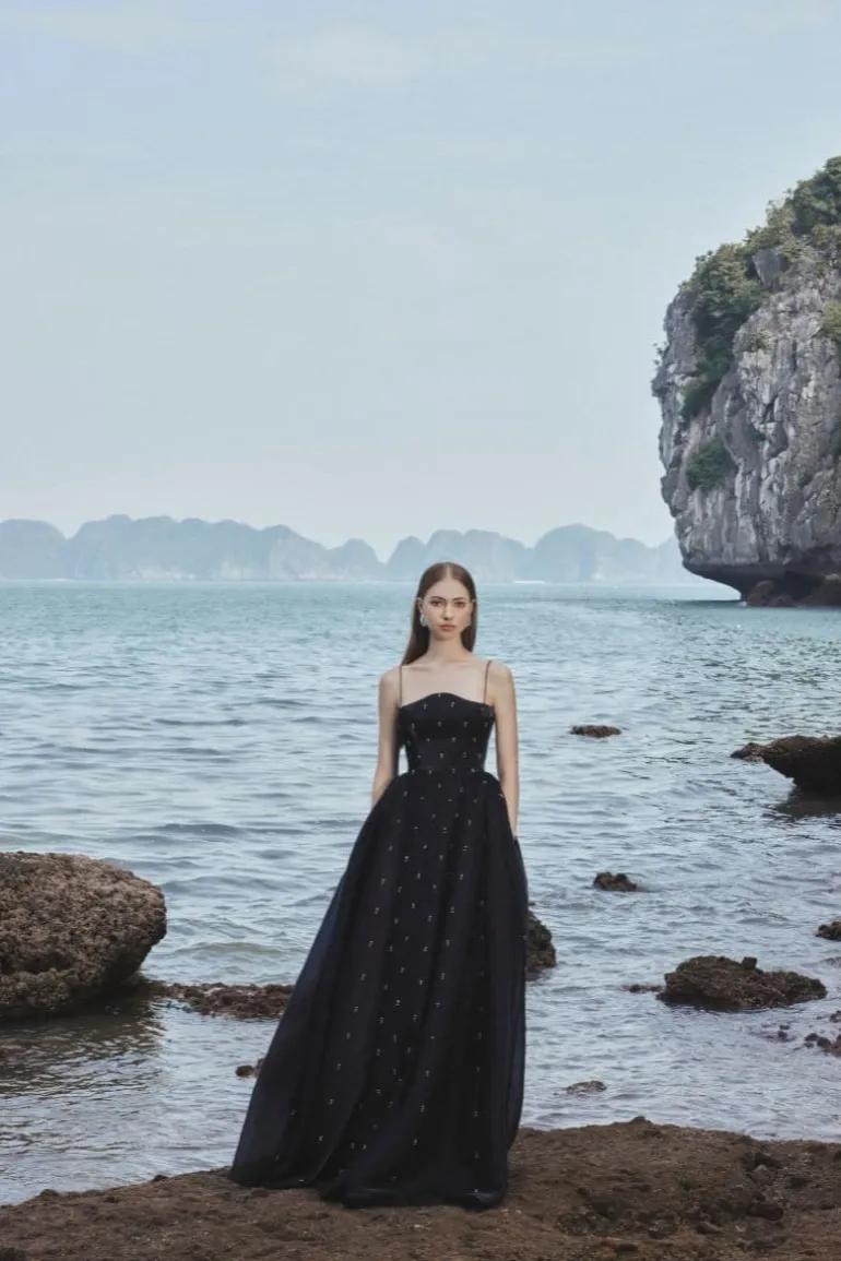 Dresses | Gowns<CULT MIA STRAPLESS FULL DRESS WITH STONE EMBELLISHMENT Black