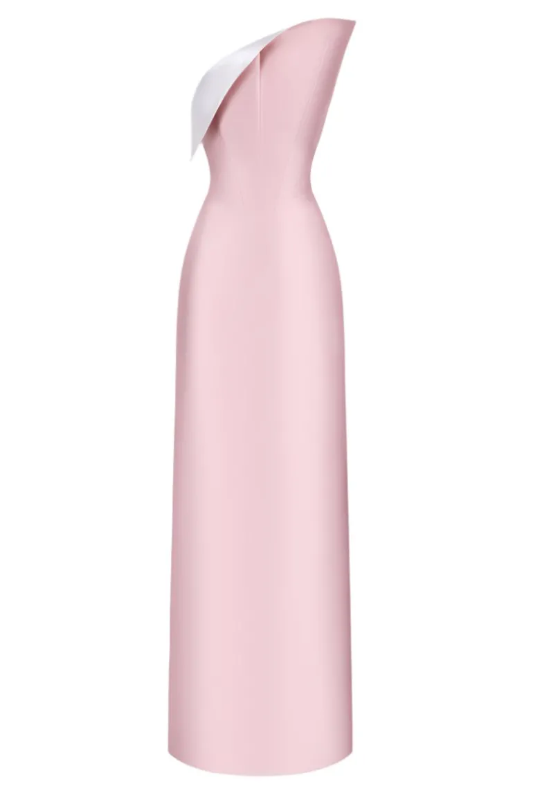 Dresses | Midi Dresses<CULT MIA STRAPLESS SILK TAFTA LONG DRESS Sweet Pink