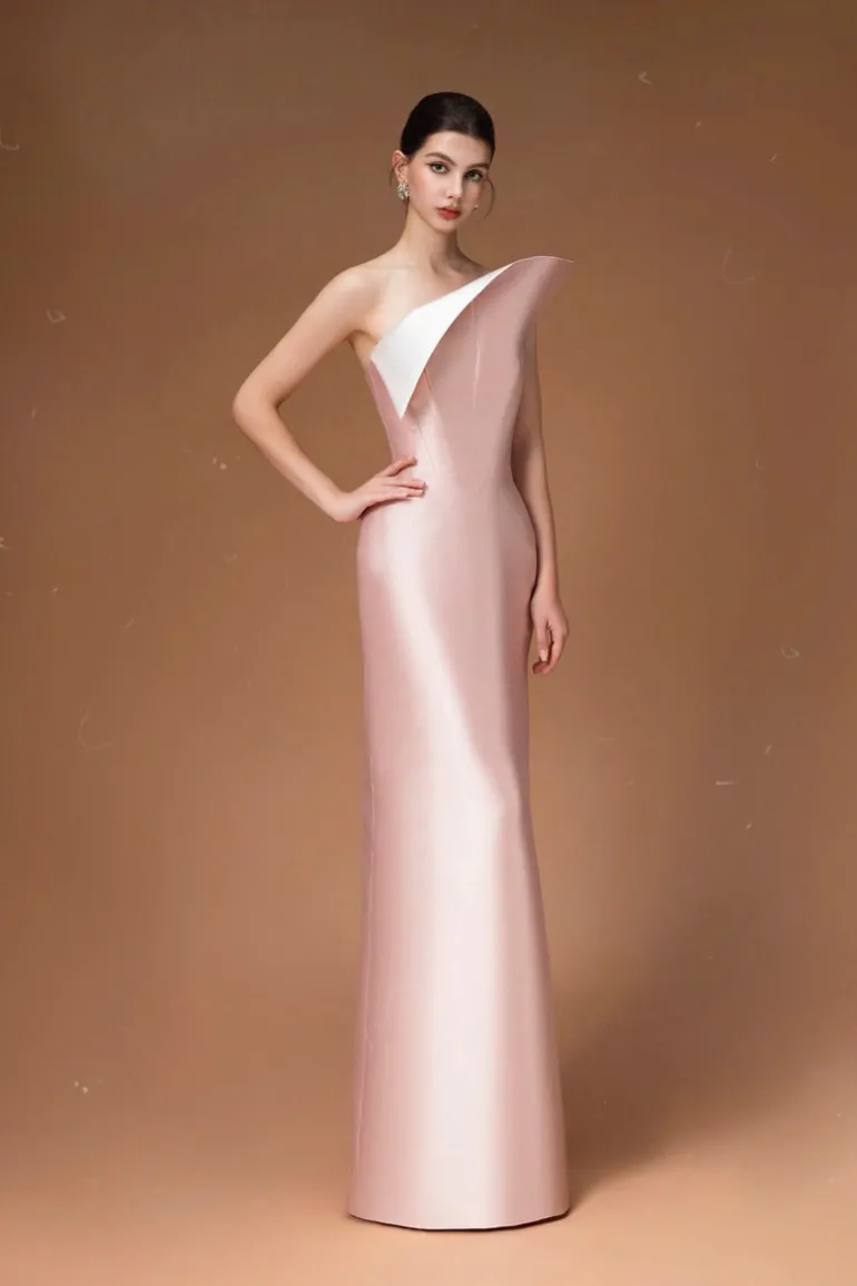 Dresses | Midi Dresses<CULT MIA STRAPLESS SILK TAFTA LONG DRESS Sweet Pink