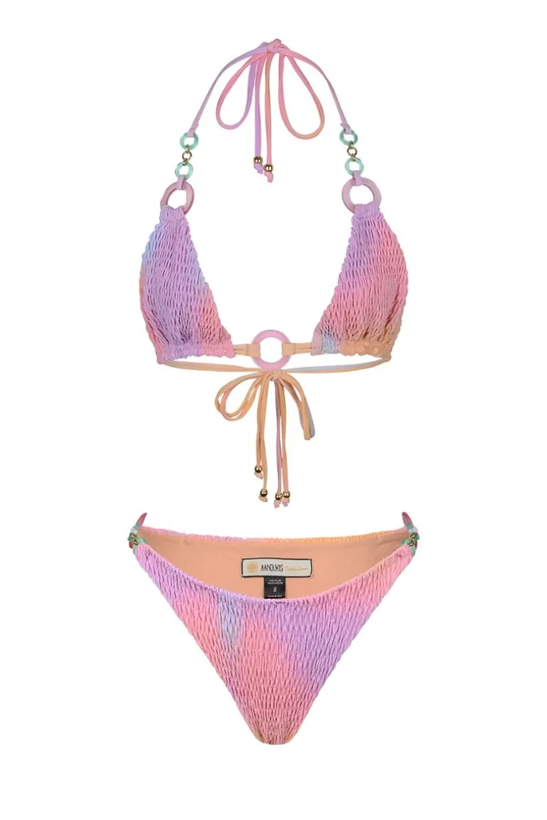 Swimwear<CULT MIA SUNSET SMOKED BIKINI Pink