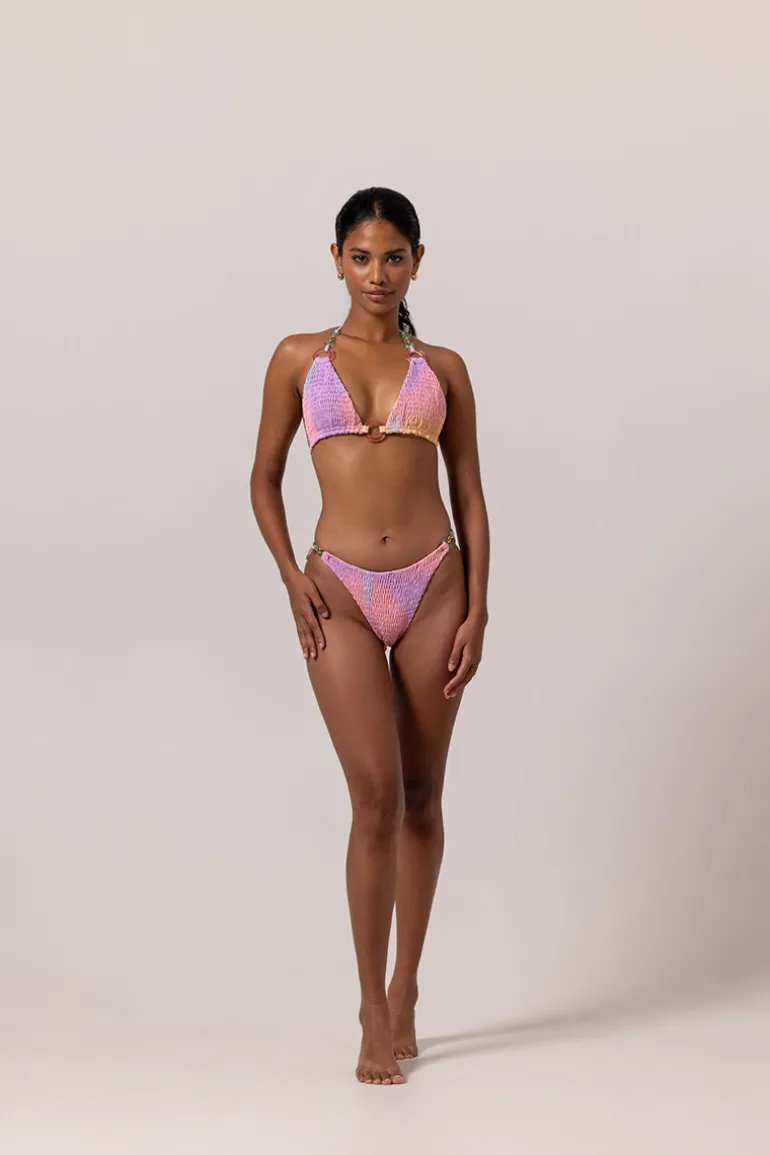 Swimwear<CULT MIA SUNSET SMOKED BIKINI Pink