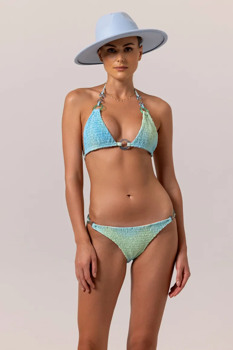 Swimwear<CULT MIA SUNSET SMOKED TURQUOISE BIKINI Turqoise