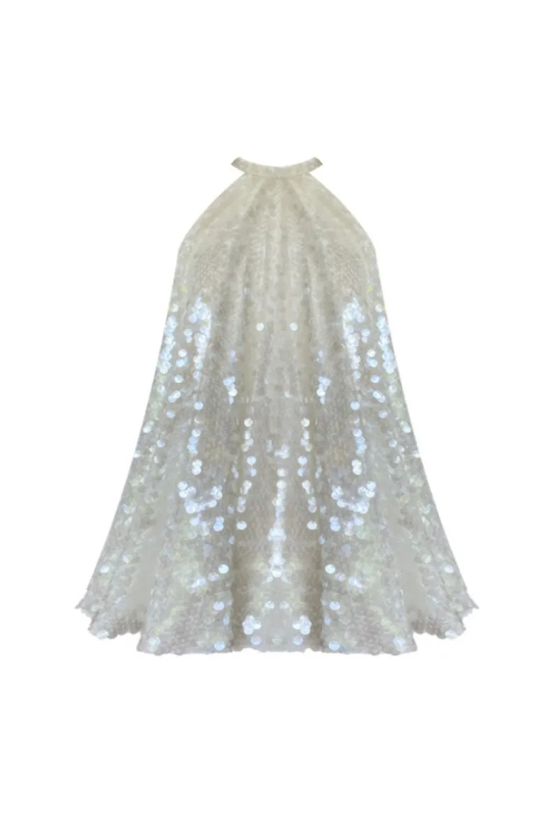 Dresses | Mini Dresses<CULT MIA SYLVIA GLAM SEQUINED MINI DRESS White