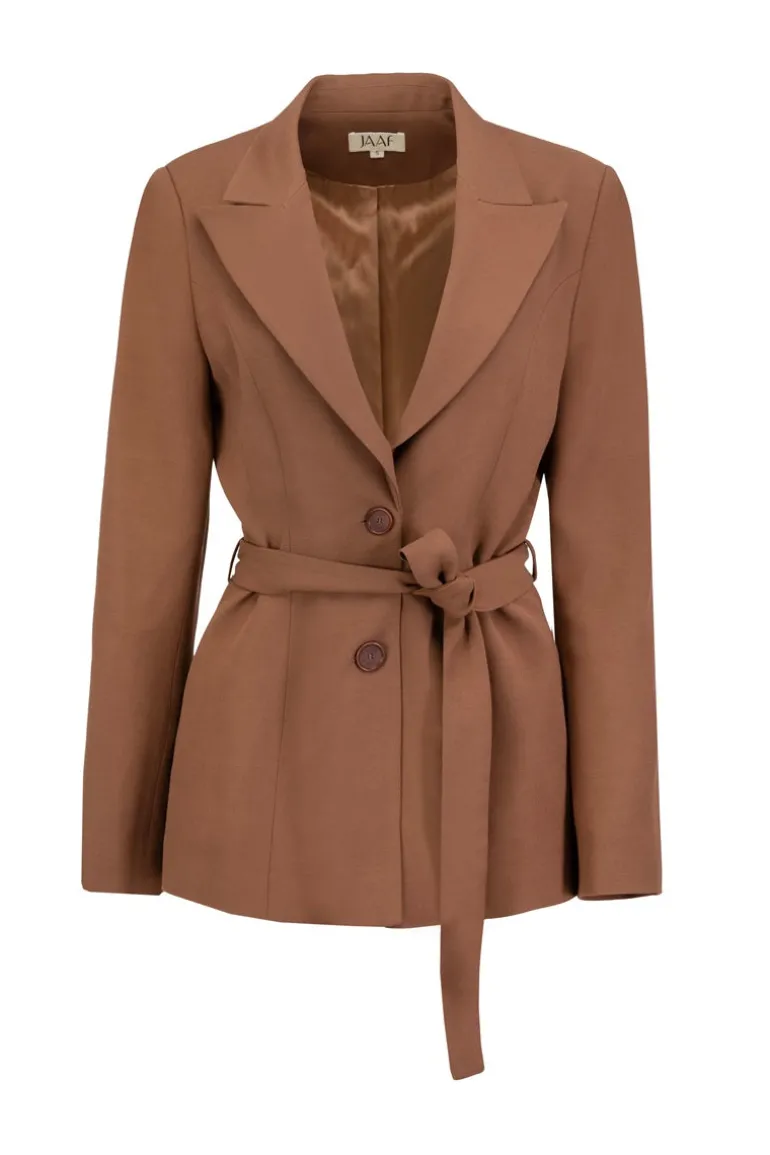 Blazers<CULT MIA TAILORED BLAZER IN Chocolate Brown