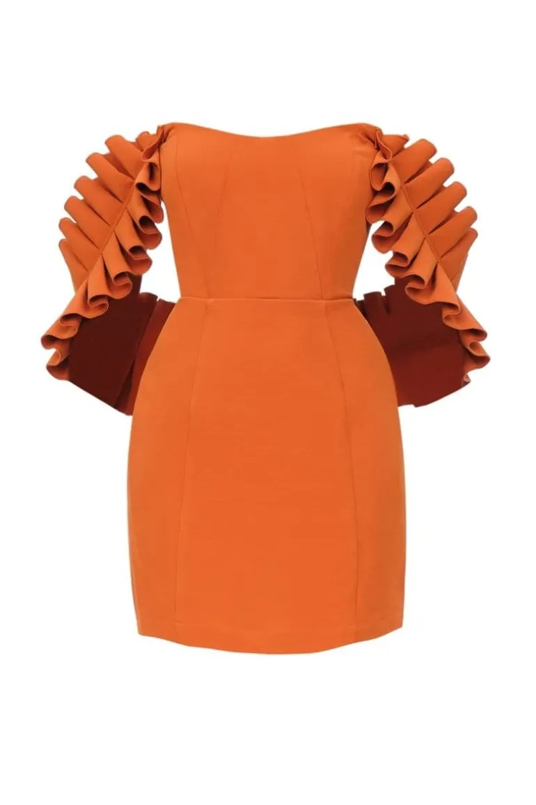 Dresses | Mini Dresses<CULT MIA TANGERINE AZO MINI DRESS