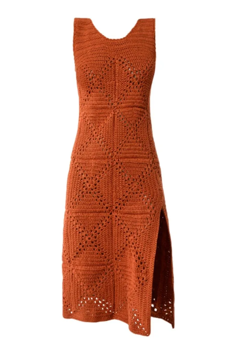 Dresses | Midi Dresses<CULT MIA KNITTED MIDI DRESS Terracotta