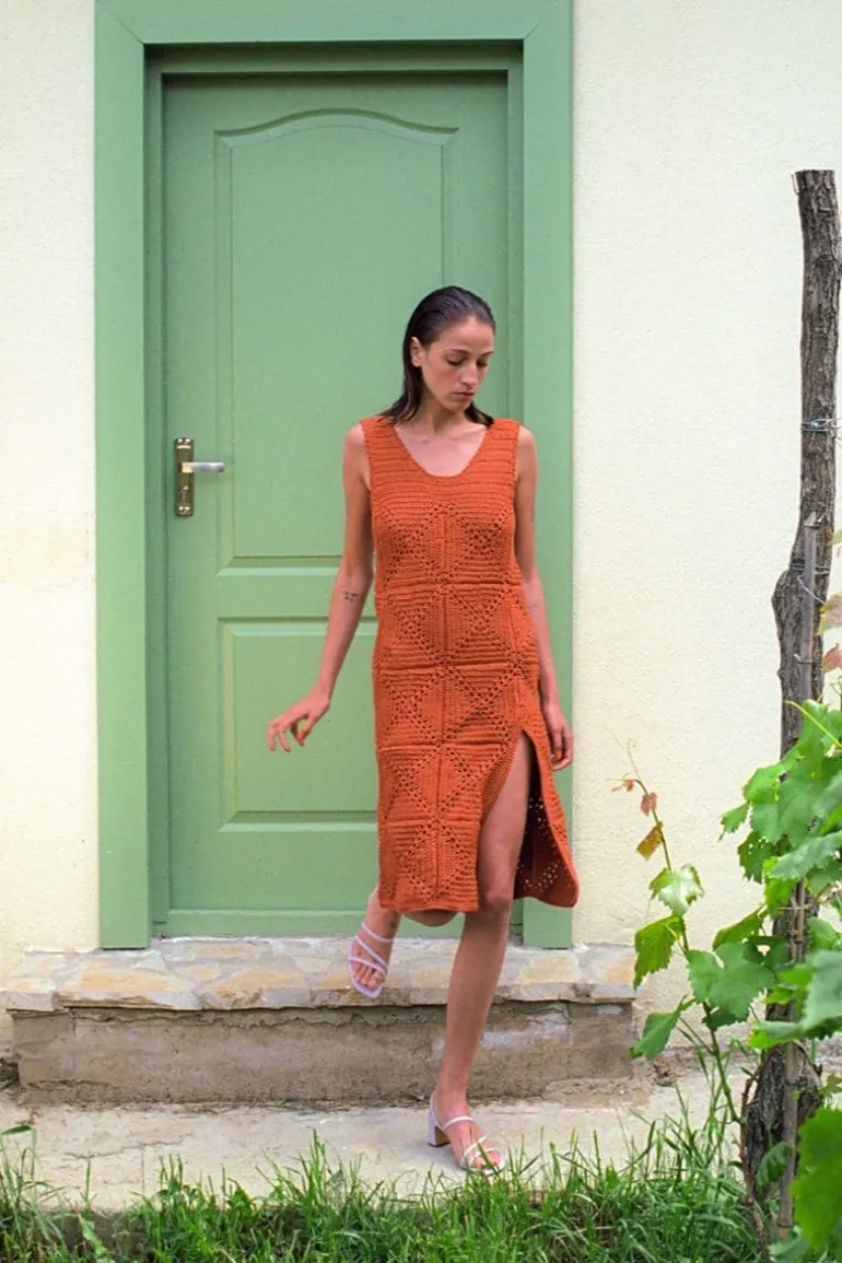 Dresses | Midi Dresses<CULT MIA KNITTED MIDI DRESS Terracotta