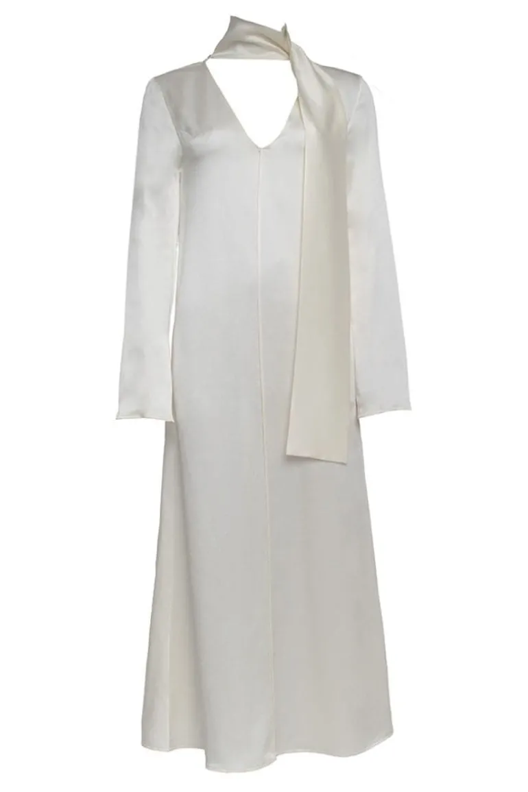 Dresses<CULT MIA THE KELLY CREAM MAXI DRESS Cream White