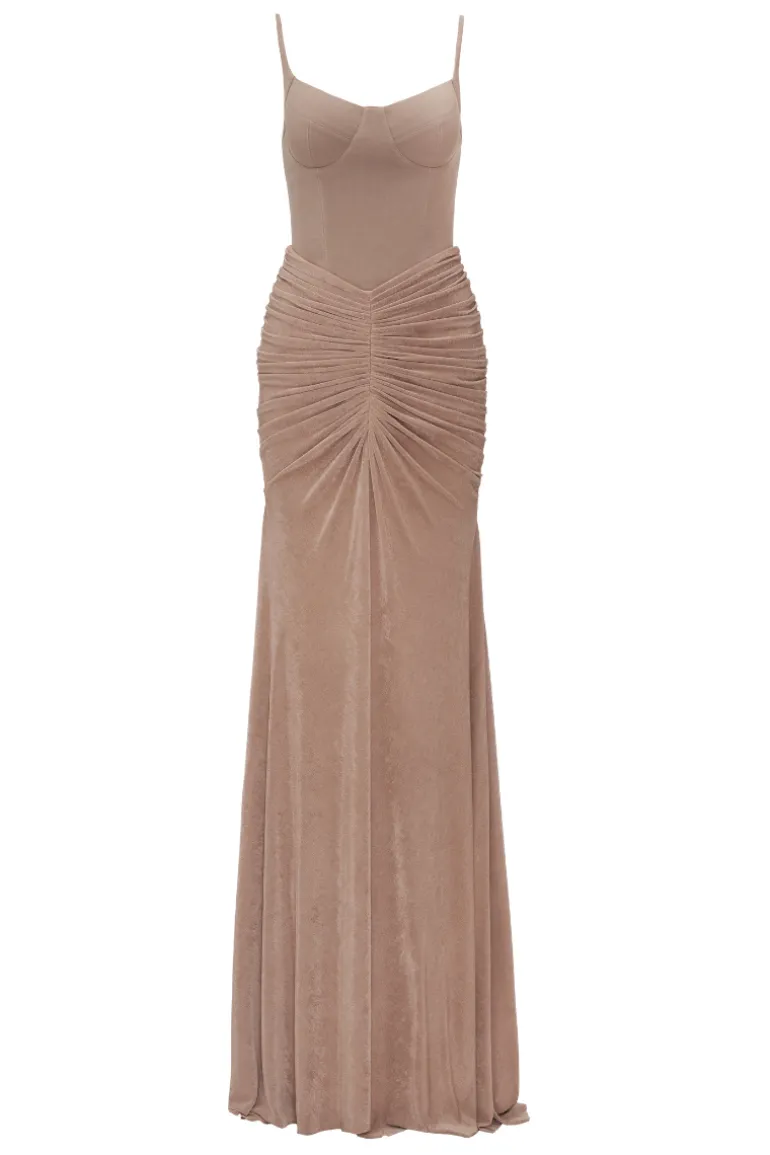 Dresses | Gowns<CULT MIA TOFFEE CAPE DRESS IN Brown