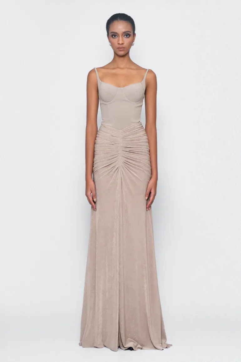 Dresses | Gowns<CULT MIA TOFFEE CAPE DRESS IN Brown