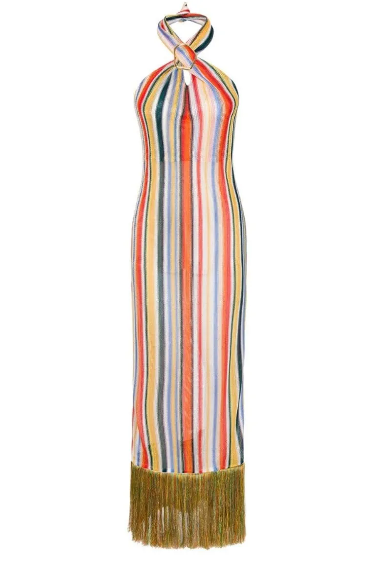 Dresses | Midi Dresses<CULT MIA TULANI HALTER DRESS Striped