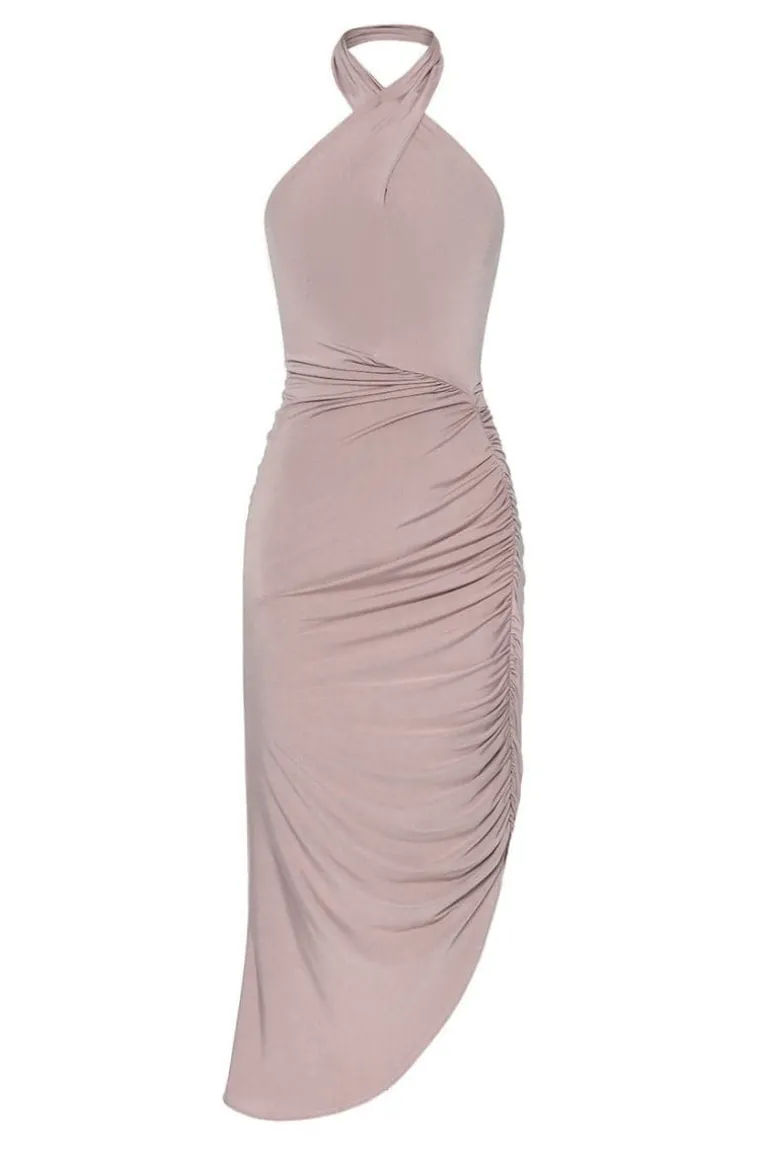 Dresses | Midi Dresses<CULT MIA TWISTED NECK PINK DRESS