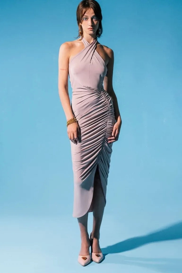Dresses | Midi Dresses<CULT MIA TWISTED NECK PINK DRESS