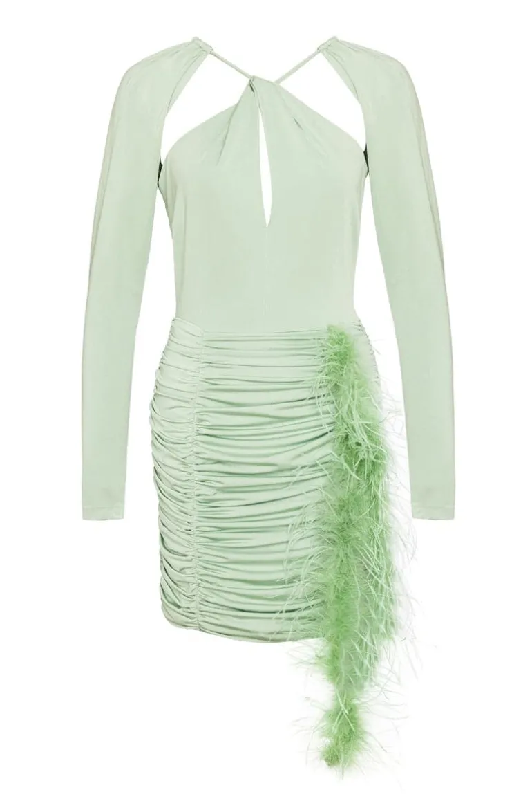 Dresses | Mini Dresses<CULT MIA VEGA CUT-OUT STRETCH-JERSEY MINI DRESS Green
