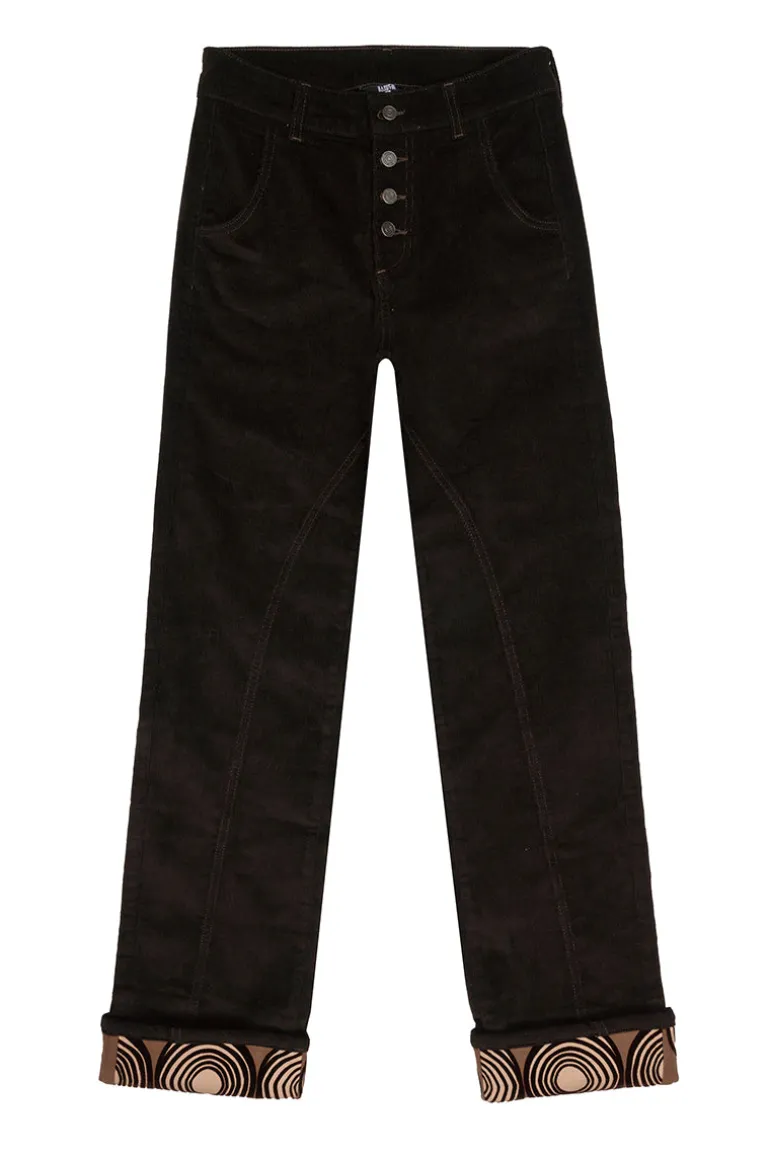 Pants<CULT MIA VELVET PANTS Brown