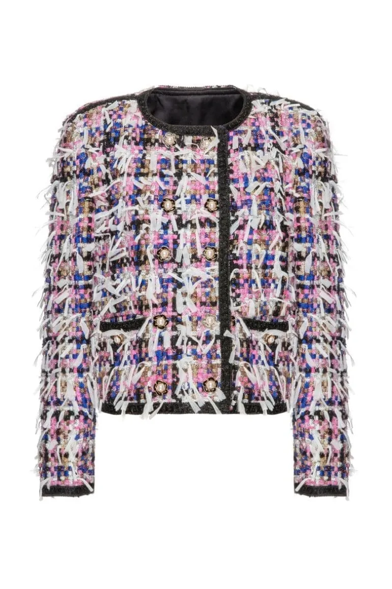 Jackets<CULT MIA VINTAGE BLACK JACKET Multicolor